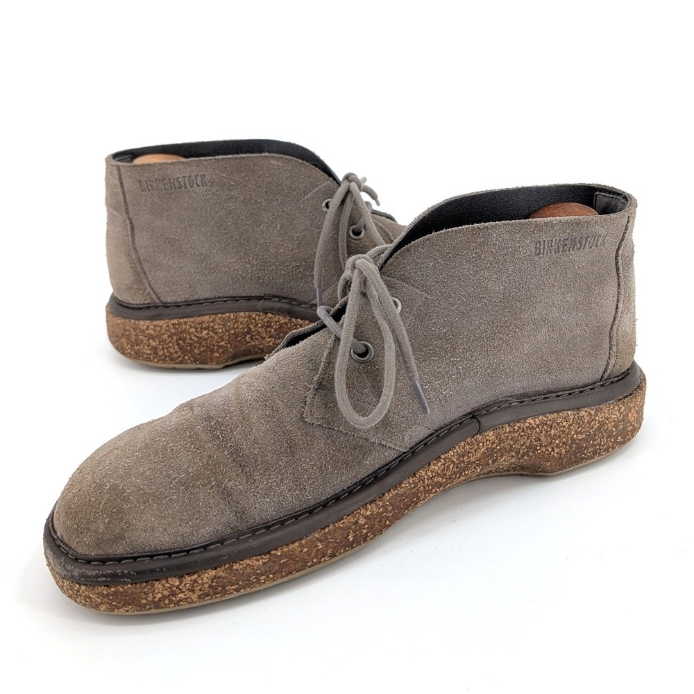 Birkenstock Dundee Suede Chukka Boots Taupe Cork Midsole Desert Men Size‎ 43